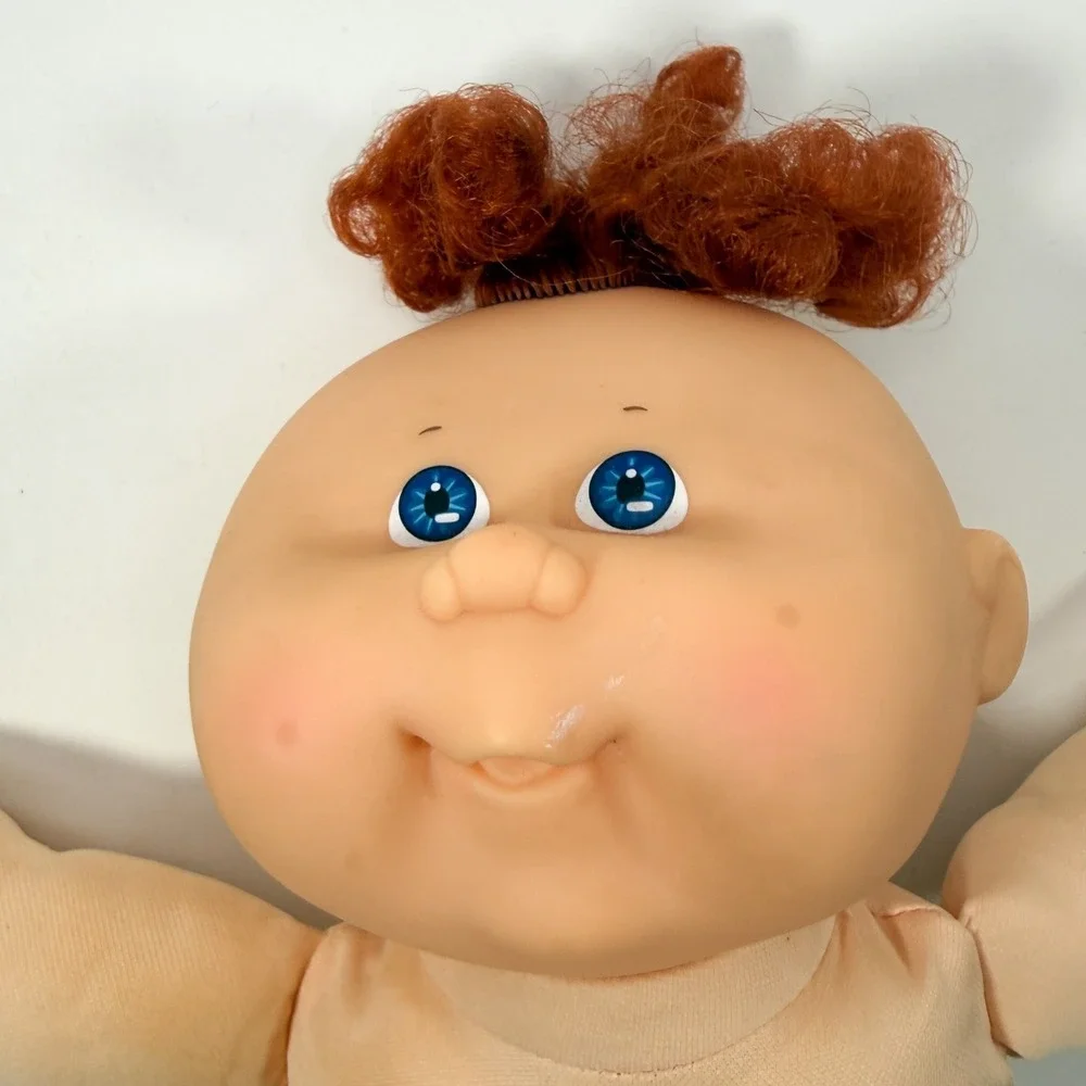 1989 Hasbro Cabbage Patch Kids Baby Doll Mold 17 Blue Eyes Red Hair OAA Xavier R